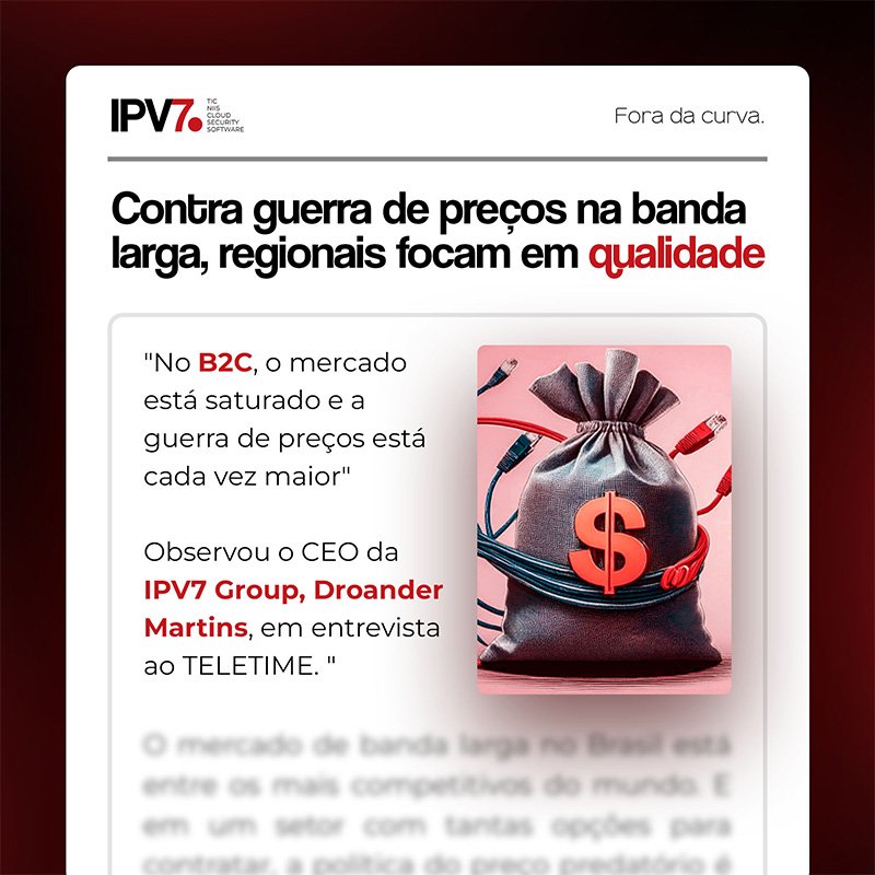 Contra guerra de preços na banda larga, regionais focam em qualidade